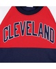 Women's Navy, Red Cleveland Guardians Baseline Raglan Pullover Sweatshirt