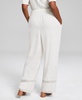 Women's Crochet-Lace-Trim Drawstring-Waist Pants, Created for Macy's