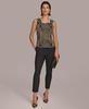 Donna Karan Women's Asymmetrical Tortoise-Hardware Top