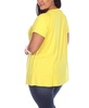 Plus Size Crisscross Cutout Short Sleeve Top