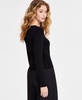 Women's Cut-Out Asymmetric Long-Sleeve Top, Created for Macy's