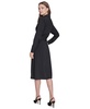 Women's Button-Front Flared Trench Dress