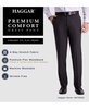 Men’s Premium Comfort Straight-Fit 4-Way Stretch Wrinkle-Free Flat-Front Dress Pants