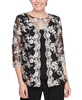 Women's Lace 3/4-Sleeve Layered-Look Blouse