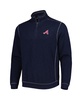 Men's Blue Atlanta Braves Tobago Bay Tri-Blend Quarter-Zip Sweatshirt