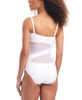 Women's One-Shoulder Mesh Cutout Swimsuit, Created for Macy's 