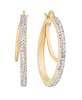 Clear Crystal Double Hoop Earring