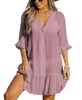 Women's Aubree Ruffled Swim Cover-Up Dress