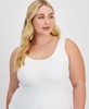 Plus Size Scoop-Neck Sleeveless Top, Created for Macy's