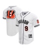 Men's Joe Burrow White Cincinnati Bengals Baseball Player Button-Up Shirt