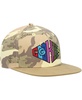 Men's Tan, Camo Across the Board Snapback Hat