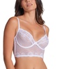 Women's All Sheer Lace Bustier Bra, 091078