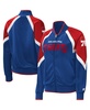 Women's Royal Philadelphia 76ers Slam Dunk Raglan Full-Zip Track Jacket