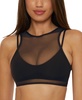 Women's Muse Mesh-Overlay Multi-Way Bralette Bikini Top