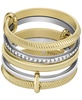 All Stacked Up Two-Tone Stainless Steel Prestack Ring