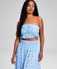 Women's Cotton Strapless Tube Top, Created for Macy's