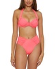 Women's Ruched Underwire Bikini Top & High-Waist Bottoms