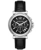 Women's Maren Chronograph Black Leather Watch 40mm