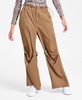 Women's High-Rise Wide-Leg Seamed Pants, Exclusively at Macy's