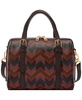 Carlie Coated Fabric Satchel Bag