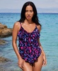 Women's Cherry Bomb Rite Printed Tiered Tankini Top