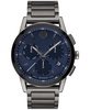 Men's Swiss Chronograph Museum Sport Gray PVD Stainless Steel Bracelet Watch 43mm