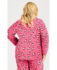 Women's Plus Size Penguin Button Fleece Sleep Top