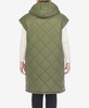 Plus Size Diamond Quilted Hooded Puffer Vest