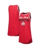 Women's Heather Scarlet Ohio State Buckeyes Tank Nightshirt