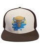 Men's Cream/Brown Chicago Bulls Glint Sunset Snapback Hat