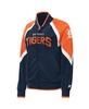 Women's Navy Detroit Tigers Touchdown Raglan Full-Zip Track Jacket