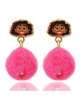 Encanto Earrings - Mirabel Stud Earrings with Pink Pom Poms - Disney Earrings