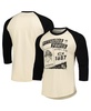 Men's Cream/Black Pittsburgh Pirates Raglan 3/4-Sleeve T-Shirt