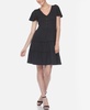 Women's Short Sleeve V-Neck Tiered Dress