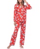 Women's Long Sleeve Floral Pajama Set, 2-Piece