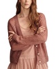 Women's Open Knit Button-Front Cardigan