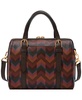 Carlie Coated Fabric Satchel Bag