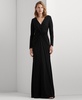 Women's Twisted Long-Sleeve Gown