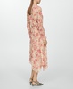 Women's Asymmetrical Hem Floral Dress