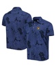 Men's Navy Milwaukee Brewers Miramar Blooms Polo Shirt