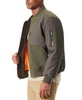 Men's Hero Mixed Media Zip-Front Bomber Jacket