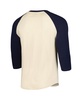 Men's Cream/Navy Los Angeles Angels Raglan 3/4-Sleeve T-Shirt