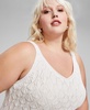 Trendy Plus Size Crochet Sleeveless Dress, Created for Macy's