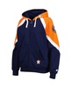 Women's Navy, Orange Houston Astros Hail Mary Full-Zip Hoodie