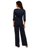 Women's Faux-Wrap Wide-Leg Jumpsuit