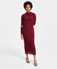 Women's Embellished Mesh Bodycon Midi Dress, Created for Macy's