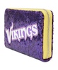 Women's Minnesota Vikings Sequin Zip-Around Wallet