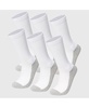 Men's 3 Pack Crew Socks Cotton Athletic Performance Socks Size 6-12