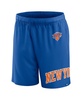 Men's Blue New York Knicks Free Throw Mesh Shorts