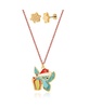 Lilo and Stitch Christmas Necklace and Earring Set